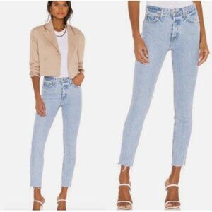 GRLFRND Karolina High-Rise Skinny Jeans Light Wash (23)